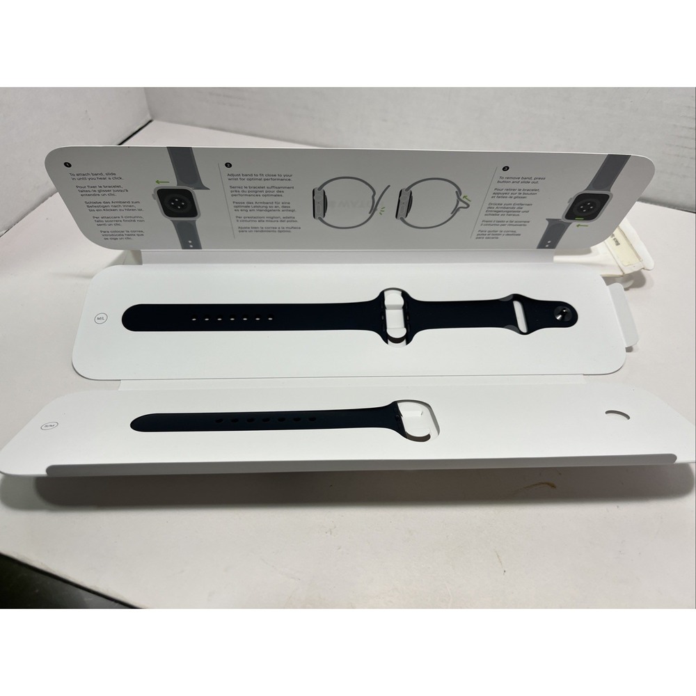 Apple Watch [44mm] Black Sport Band ONLY New In Box Not Sealed